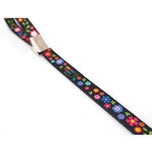 Show Tech Flower Power koppel för trimgalge. Svart med blommigt mönster.