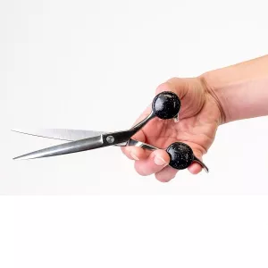 Show Tech Black Glitter insatsringar med stopp - 20 mm