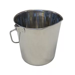 Show Tech Rostfri hink med platt baksida - 950 ml