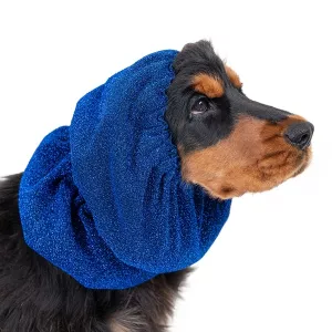 Show Tech Snood Luxe Royal, öronskydd för hundar med hängande öron. Blå.