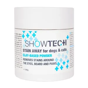 Show Tech+ Stain away puder mot missfärgingar runt hundens ögon, i skägget och på tassarna 100 g