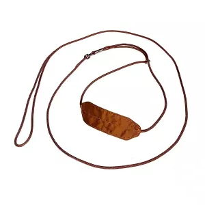 Show Tech Silk utställningskoppel med halsögla - brunt