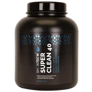 Show Tech Super Clean 40, djuprengörande högkoncentrerat schampo för hund och katt. 4,5 liter.