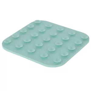 Slickmatta, aktiveringsplatta för hund. Mintgrön silikon 20x20 cm. Undersida med sugkoppar.