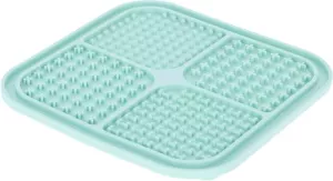 Slickmatta, aktiveringsplatta för hund. Mintgrön silikon 20x20 cm.