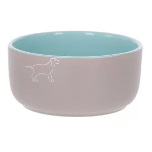 Spirit Matskål keramik 1 l - grå/turkos