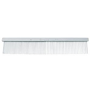 Spratts metallkam #80. Kombinationskam fin/medium. Längd 16 cm.