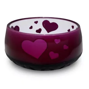 Matskål Heart - Aubergine