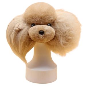 Starzclub Päls för modellhuvud - aprikos