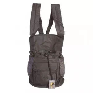 Hundväska ryggsäck - svart