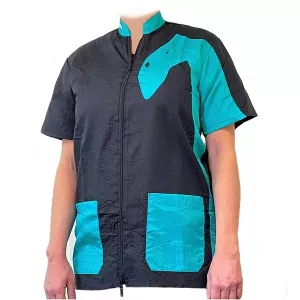 Tikima Vico Trimjacka med hundsiluett Svart/turkos