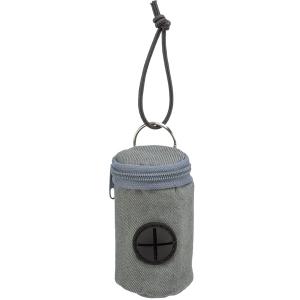 Trixie grå bajspåsehållare med gummiband, två rullar medföljer