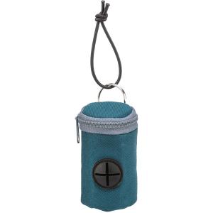 Trixie petroleumfärgad bajspåsehållare med gummiband, två rullar medföljer