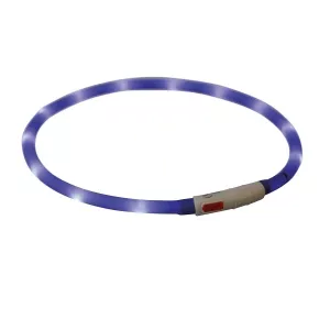Trixie Blinkhalsband LED med USB-laddare - blå