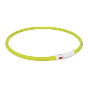 Trixie Flash light blinkhalsband för hund, limegrön