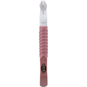 Trixie fästingpenna, fästingplockare med led-lampa, gammelrosa vit