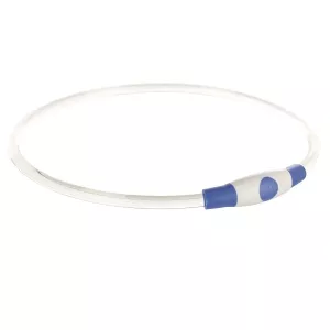 Trixie Flash blinkhalsband Blå L-XL