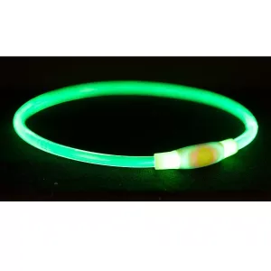 Trixie Flash blinkhalsband Grön L-XL