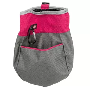 Trixie Goody Bag Godisväska med bältesclips - grå/hallon