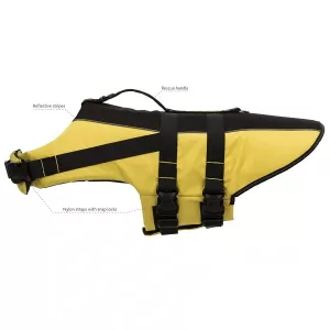 Trixie Flytväst för hund - gul/svart XL - maxvikt 45 kg