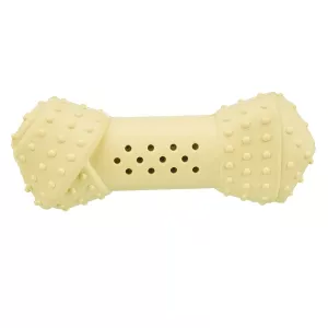 Trixie Junior Cooling Bone ben i gult naturgummi - hundleksak