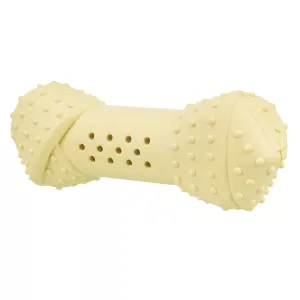 Trixie Junior Cooling Bone ben i gult naturgummi - hundleksak