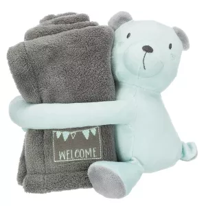Trixie Junior Cuddly set - valpset i plysch med filt och nalle