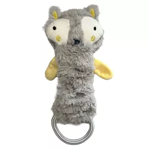 Trixie Junior Ekorre grå plysch med prasselljud - hundleksak