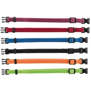 Trixie Junior valphalsband 6-pack, olika färger. Halsband för märkning av valpar.