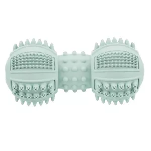 Trixie Junior mintgrön hantel i naturgummi - hundleksak