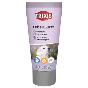 Trixie Junior leverpaté med grönläppad mussla, hundgodis på tub 75 g