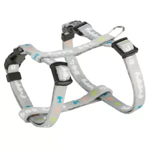 Trixie junior valpsele grå med dekor i olika färger