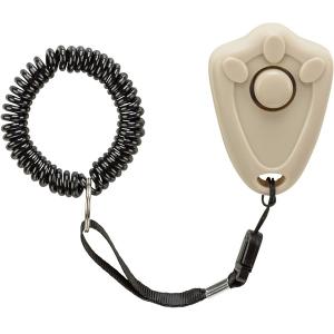 Trixie klicker för hundträning, vinröd med avtagbart armband