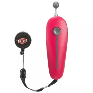 Trixie Klicker med teleskopisk target stick - röd
