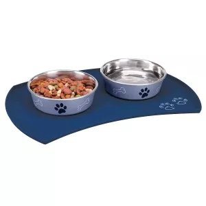 Trixie Matskålsunderlägg blå silikon