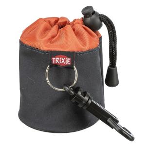 Trixie Mini godisväska för belöningsgodis till hund, grå / orange