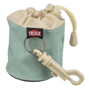 Trixie Mini godisväska för belöningsgodis till hund, grön / beige