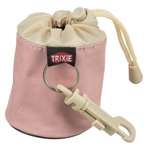 Trixie Mini godisväska för belöningsgodis till hund, rosa / beige