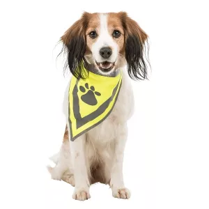 Säkerhetsscarf med reflex - neongul