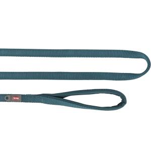 Trixie Premium hundkoppel i petroleumfärgad nylon, längd 180 cm. Finns i tre bredder.