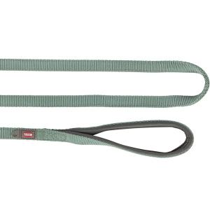 Trixie Premium hundkoppel i salviafärgad nylon, längd 180 cm. Finns i tre bredder.