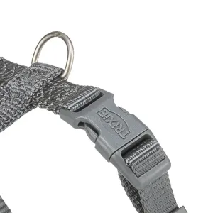 Trixie Premium H-sele, justerbar hundsele i grafitgrå nylon
