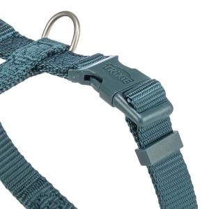 Trixie Premium H-sele, justerbar hundsele i petroleumfärgad nylon