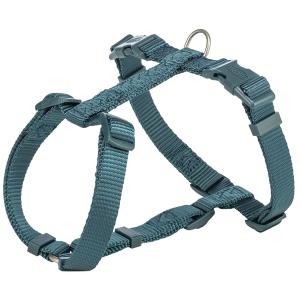 Trixie Premium H-sele, justerbar hundsele i petroleumfärgad nylon