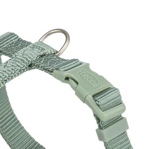 Trixie Premium H-sele, justerbar hundsele i salviagrön nylon