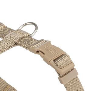 Trixie Premium H-sele, justerbar hundsele i sandfärgad nylon