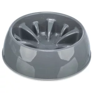 Trixie Slow feed hundskål 1,4 liter - grå