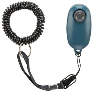 Trixie Soft klicker med mjuk, konsekvent klickton. Petroleumfärgad med svart, avtagbart armband.