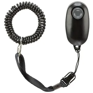 Trixie Soft klicker med mjuk, konsekvent klickton. Svart med svart, avtagbart armband.
