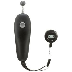 Trixie target stick med klicker med bältesclips, svart